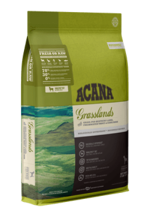 ACANA Grasslands Grain Free High Protein Freeze-Dried Coated Lamb Duck Trout and Quail Dry Dog Food