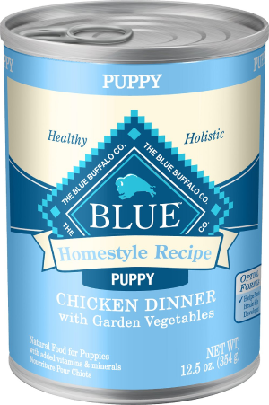 Blue Buffalo Homestyle Recipe Puppy Chicken Dinner with Garden Vegetables