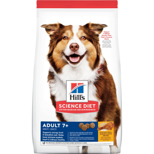 Hill Science Diet Dry Dog Food, Adult 7+ for Senior Dogs, Chicken Meal, Barley & Brown Rice Recipe