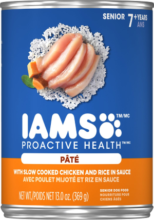 Iams ProActive Health Senior With Slow Cooked Chicken & Rice Canned Dog Food