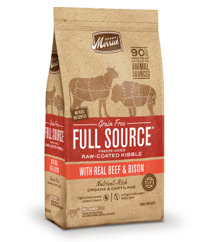 Merrick Full Source Grain Free Raw-Coated Kibble with Beef & Bison