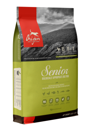 ORIJEN Senior Grain Free High Protein Fresh & Raw Animal Ingredients Dry Dog Food