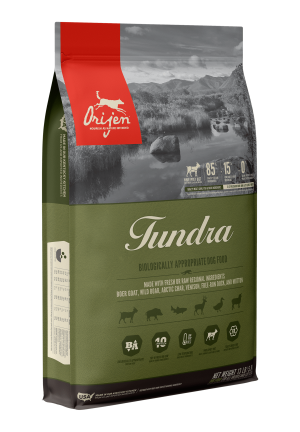 ORIJEN Tundra Grain Free & Poultry Free High Protein Fresh & Raw Animal Ingredients Dry Dog Food