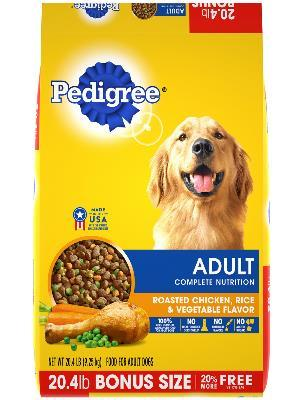 PEDIGREE® Adult Roasted Chicken, Rice & Vegetable Flavor Dry Dog Food