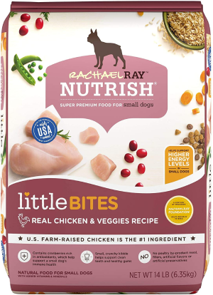 Rachael Ray Nutrish Little Bites Dry Dog Food, Chicken & Veggies Recipe for Small Breeds